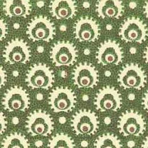 Green and Brown Stamped Print Italian Paper ~ Carta Varese Italy